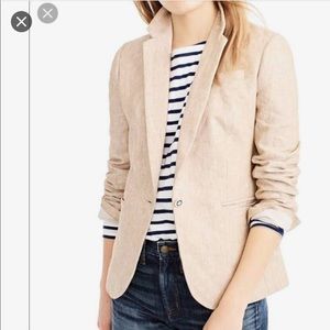 J. Crew Campbell Blazer in Beige Linen